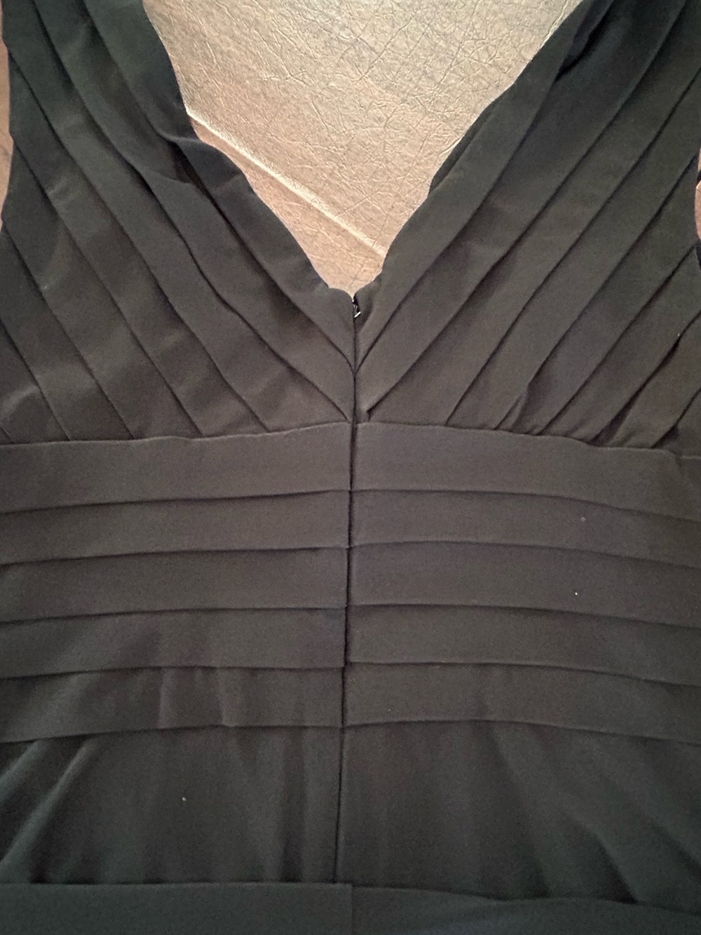 Jones NY Classic V-Neck Black Maxi Wedding Evening Formal Dress Sz 10 EUC - Picture 14 of 14